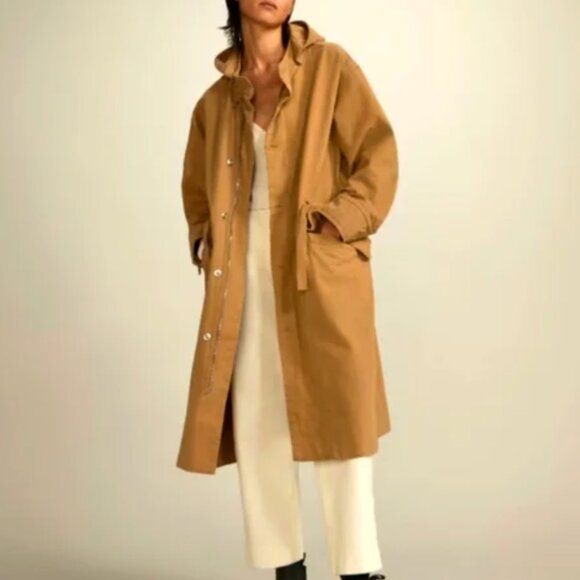 Everlane Jackets & Blazers - Everlane Canvas Organic Cotton Parka Cappuccino Brown (Large) preppy fall layer